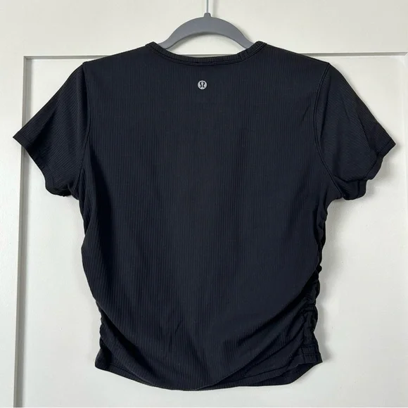Lululemon All It Takes Ribbed Nulu T-Shirt Black - Picture 3 of 4